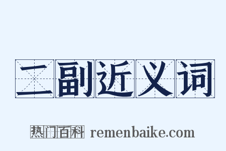 二副近义词是什么意思的图片